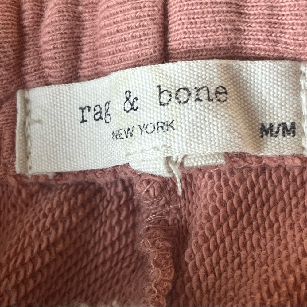 Rag & Bone Terry Dusty Pink Sweatpants Joggers Organic Cotton Size M - Picture 11 of 12
